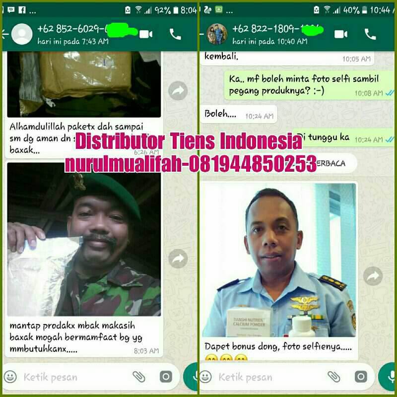 Distributor Peninggi Badan Tiens