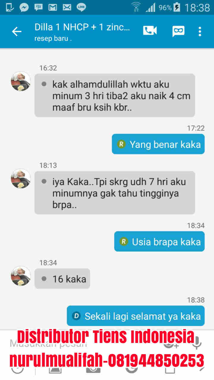 testimoni peninggi badan tiens USIA 16