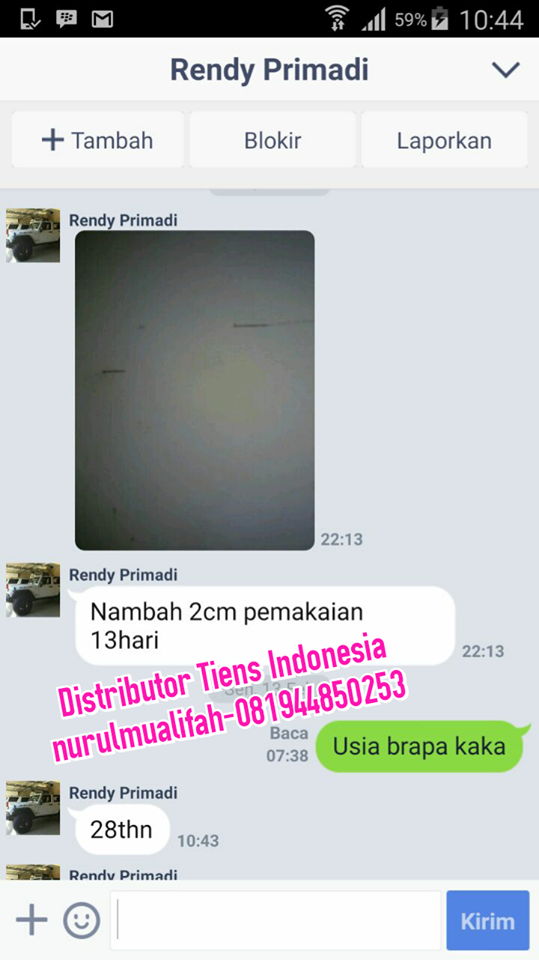 testimoni peninggi badan tiens USIA 28