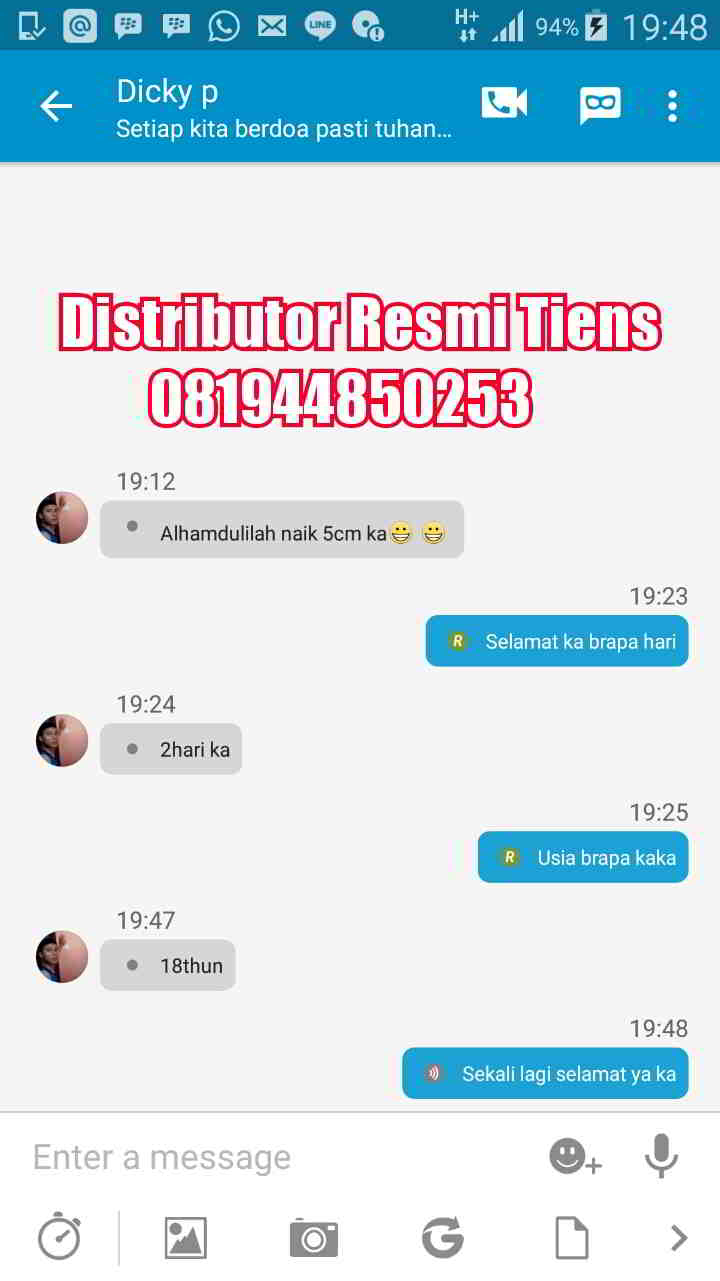 Distributor Tiens Peninggi Badan di Makassar Harga Termurah