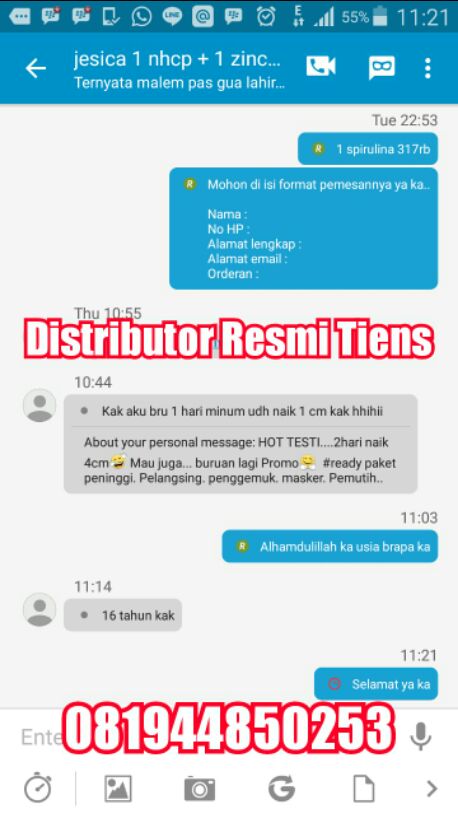 Distributor Tiens Peninggi Badan di Makassar Harga Termurah