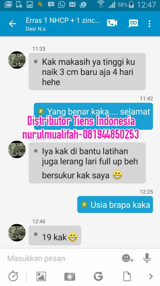 Jual Peninggi Badan Tiens di Palembang Asli Harga Termurah