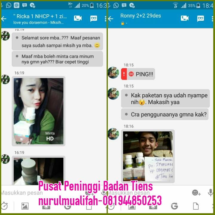 Harga Asli Paket Peninggi Badan Tiens (NHCP+Zinc) 