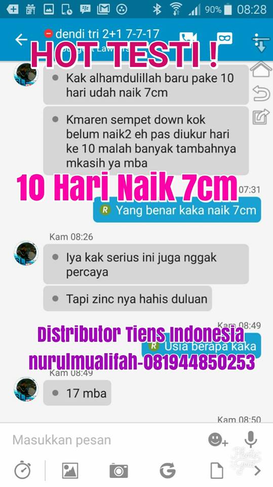 Harga Peninggi Badan Tiens