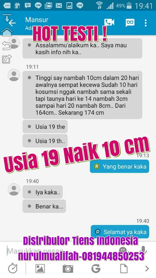 Suplemen Peninggi Badan Usia 19 Tahun Ke Atas Ampuh Tercepat