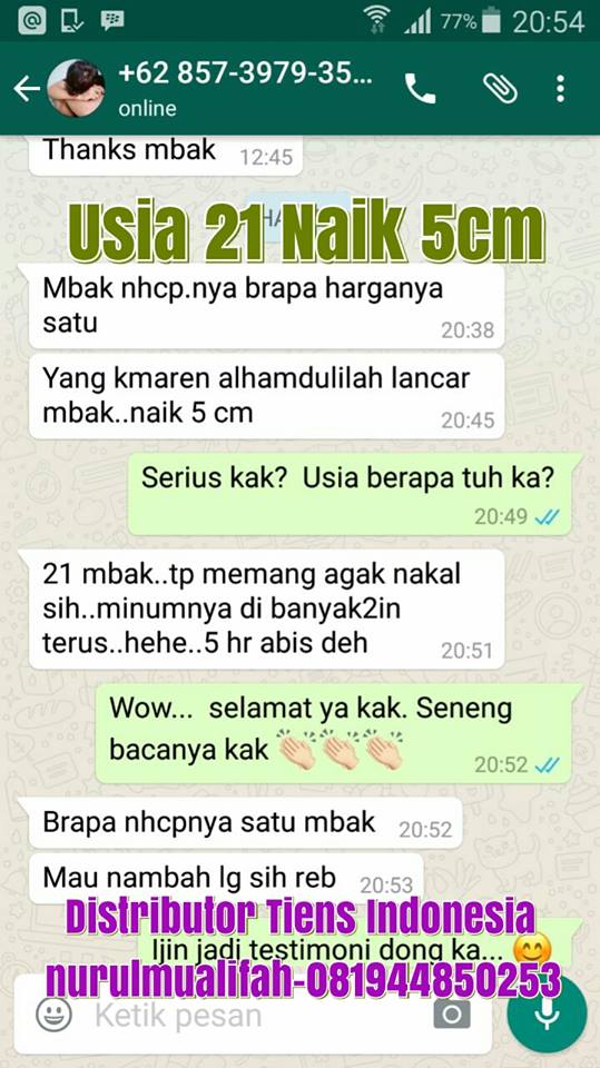 Harga promo peninggi badan tiens 