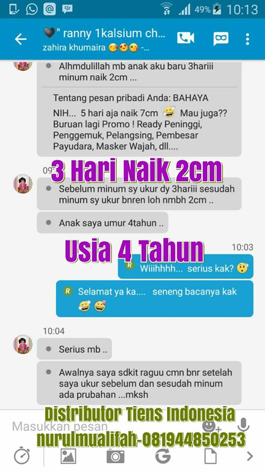 Paket Peninggi Badan Tiens NHCP