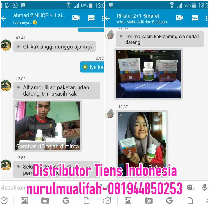 Testimoni Hasil Dari Minum Peninggi Badan Tiens