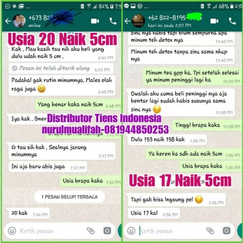 Testimoni Asli Produk Peninggi Badan Tianshi Nutrient Calcium Powder