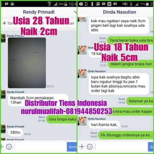 testimoni susu peninggi badan tiens usia 28 tahun