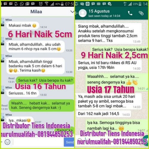 testimoni tiens zinc peninggi badan