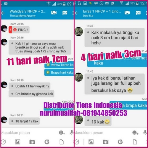 Testimoni Produk Susu Peninggi Badan Tiens