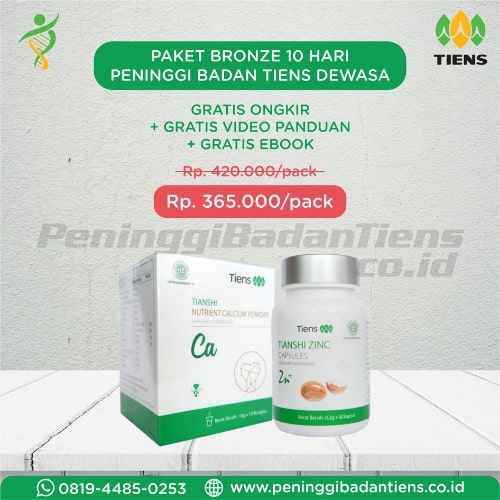 Paket Bronze Obat Peninggi Badan Tiens Dewasa