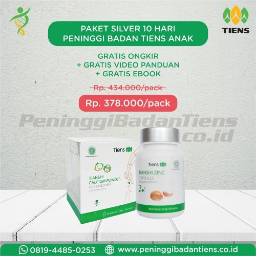 Paket Silver Obat Peninggi Badan Tiens Anak