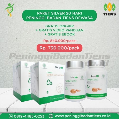 Paket Silver Obat Peninggi Badan Tiens Dewasa