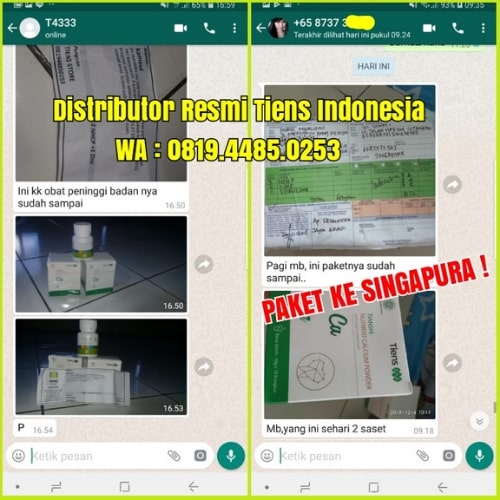 paket peninggi badan tiens kemasan baru