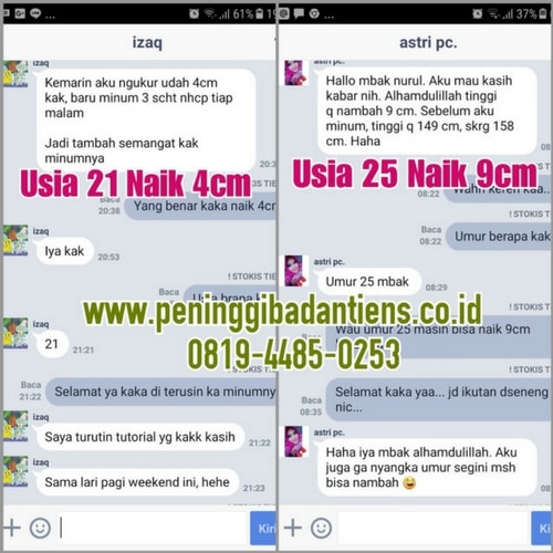 Testimoni peninggi badan super grow up hijau vs tiens
