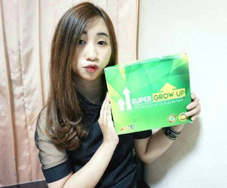 peninggi badan super grow up hijau dengan tiens