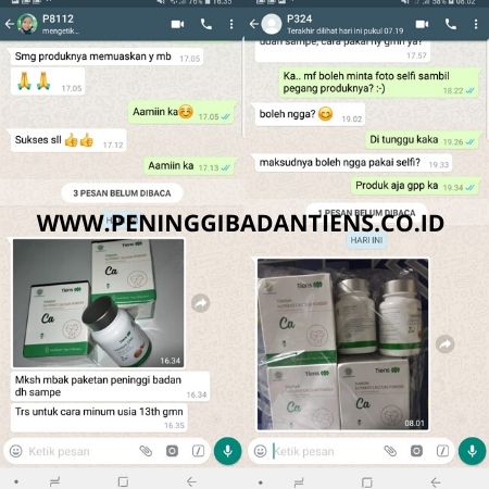 Cara Pemesanan Membeli Obat Peninggi Badan Tiens NHCP dan Zinc Capsules