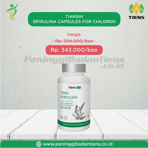 Spirulina Capsules Tiens Asli