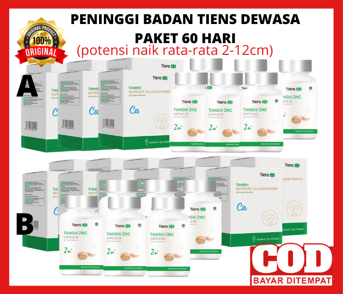 peninggi badan tiens paket 60 hari.