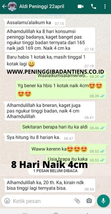 testimoni peninggi badan tiens